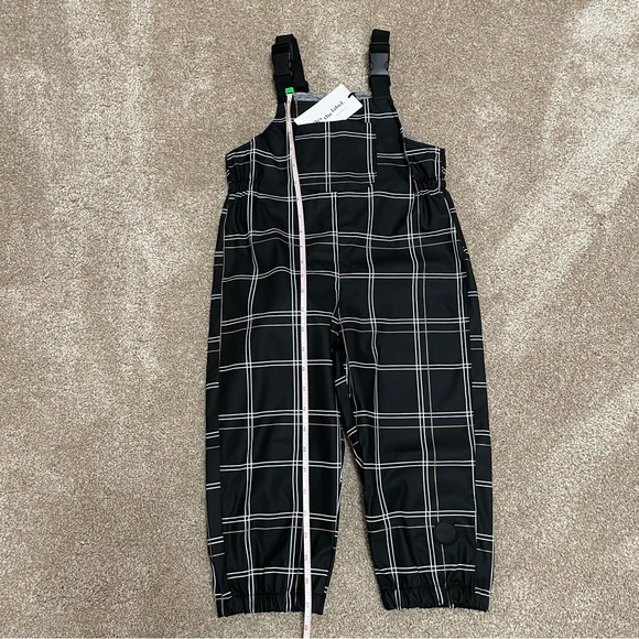 Miles The Label 3T 3Y Rain Overalls Plaid Adjustable Winter Fall New NWT - Picture 13 of 13